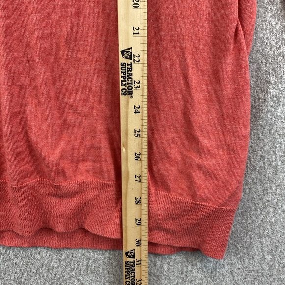 Brooks Brothers Supima cotton sweater XXL salmon super soft V-neck golf preppy - Picture 3 of 8